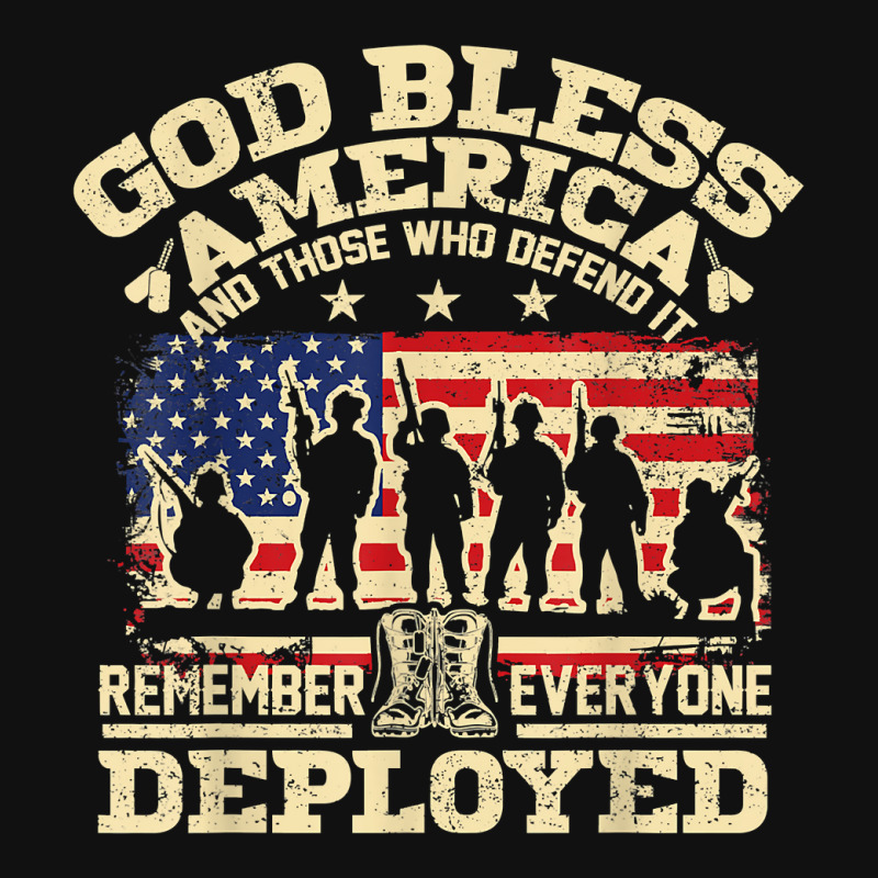 Red Friday God Bless America Remember Everyone Deployed Graphic T-shirt | Artistshot