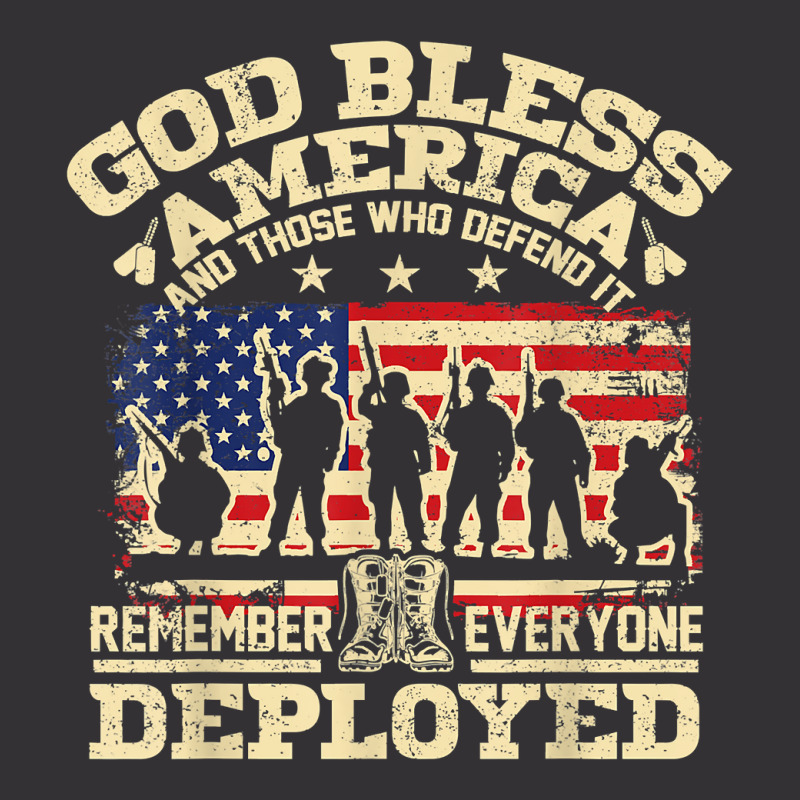 Red Friday God Bless America Remember Everyone Deployed Vintage Short | Artistshot