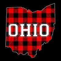 Red Plaid State Of Ohio Pride Striped Graphic Design Zipper Hoodie | Artistshot