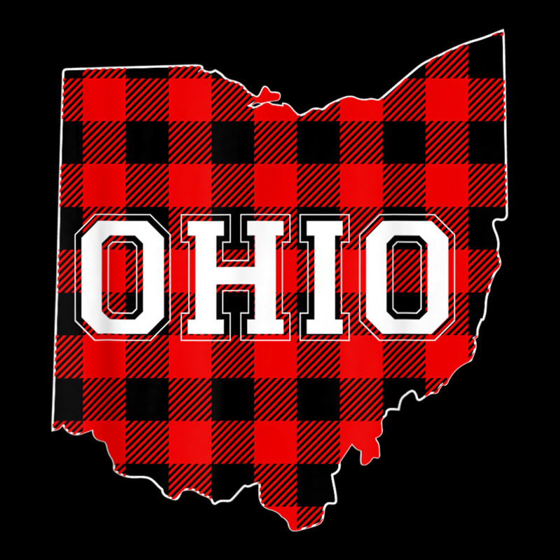 Red Plaid State Of Ohio Pride Striped Graphic Design Lightweight Hoodie | Artistshot