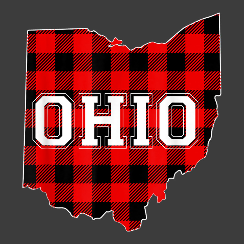 Red Plaid State Of Ohio Pride Striped Graphic Design Men's Polo Shirt | Artistshot