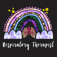 Respiratory Therapist Rainbow Lung Leopard Therapy T-shirt | Artistshot