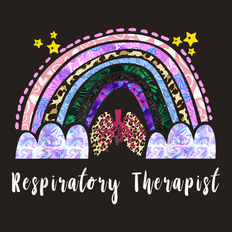 Respiratory Therapist Rainbow Lung Leopard Therapy Tank Top | Artistshot