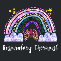 Respiratory Therapist Rainbow Lung Leopard Therapy Crewneck Sweatshirt | Artistshot