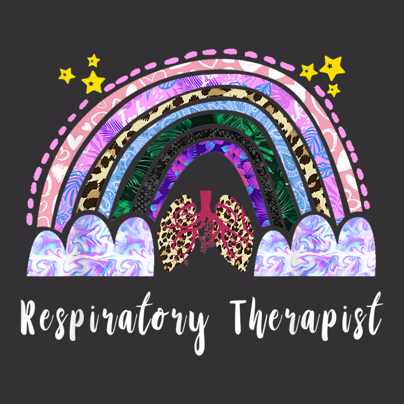 Respiratory Therapist Rainbow Lung Leopard Therapy Vintage Hoodie And Short Set | Artistshot