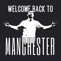 Welcome Back To Manchester Ronaldo 1 Unisex Sherpa-lined Denim Jacket | Artistshot