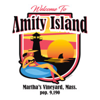 Welcome To Amity Island (universal © Ucs Llc) Men's 3/4 Sleeve Pajama Set | Artistshot