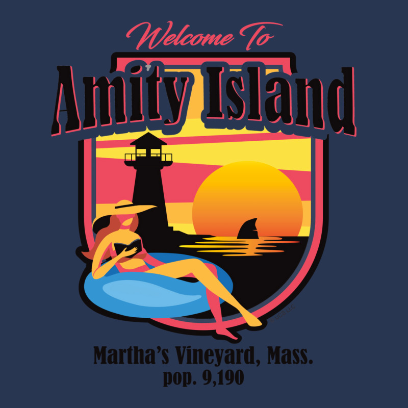 Welcome To Amity Island (universal © Ucs Llc) Men Denim Jacket | Artistshot