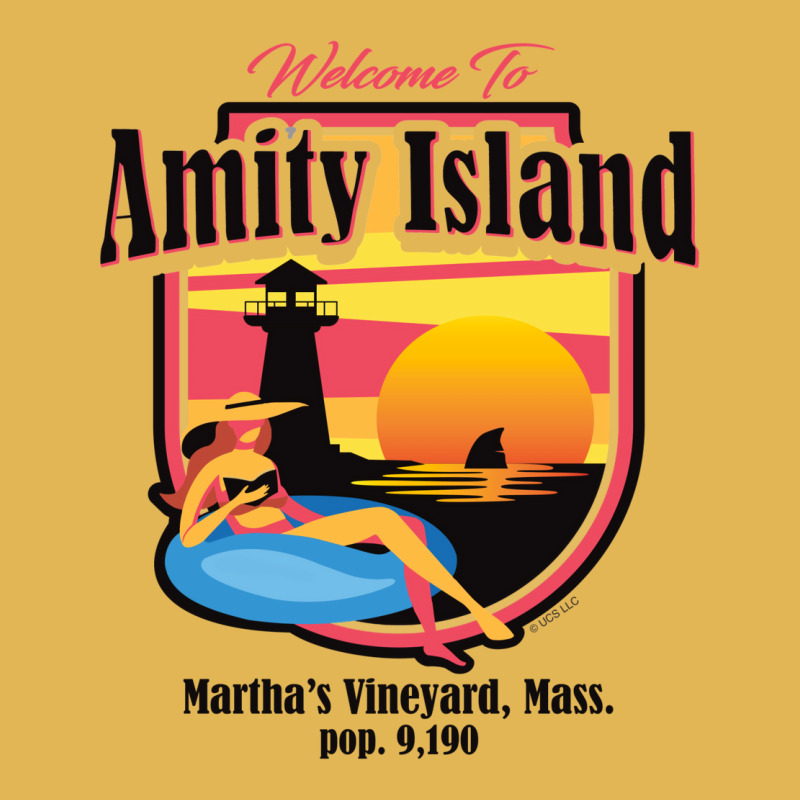 Welcome To Amity Island (universal © Ucs Llc) Vintage Hoodie And Short Set | Artistshot