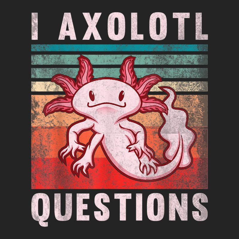 Retro 90s Axolotl Funny I Axolotl Questions 3/4 Sleeve Shirt | Artistshot