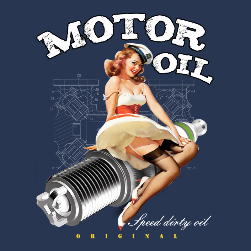 Motor Oil Girl Men Denim Jacket by uezawataish2 | Artistshot