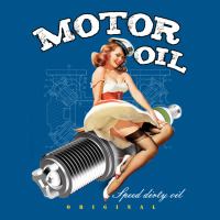 Motor Oil Girl Classic T-shirt | Artistshot