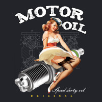 Motor Oil Girl Lightweight Hoodie | Artistshot