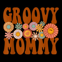 Retro Groovy Mommy Matching Family 1st Birthday Party V-neck Tee | Artistshot