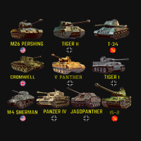 Top Ten Best Ww2 Tanks M4 Sherman Panzer Iv Tiger Ii T-34 Graphic Youth T-shirt | Artistshot