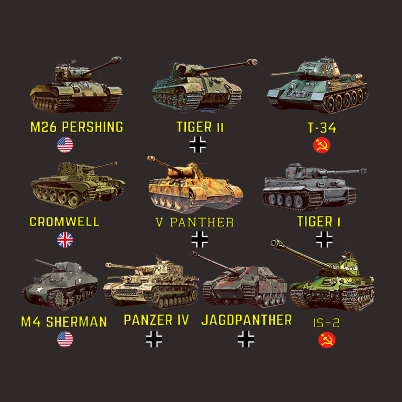 Top Ten Best Ww2 Tanks M4 Sherman Panzer Iv Tiger Ii T-34 Racerback Tank by RobertRayColton | Artistshot