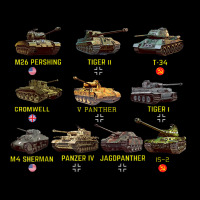 Top Ten Best Ww2 Tanks M4 Sherman Panzer Iv Tiger Ii T-34 Baby Tee | Artistshot