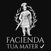 Funny Latin To Do List   Facienda   Tua Mater   Ancient Rome T Shirt Crop Top | Artistshot