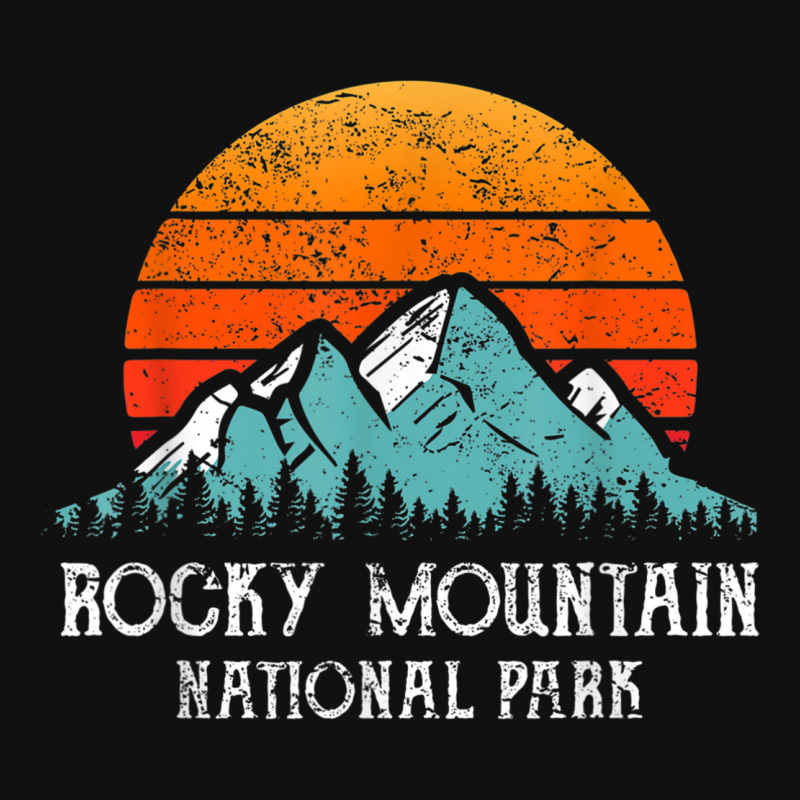 Retro Rocky Mountain National Park Distressed Rocky Mountain Graphic T-shirt | Artistshot