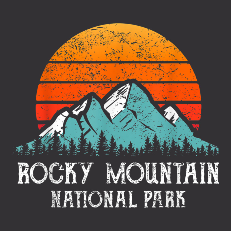 Retro Rocky Mountain National Park Distressed Rocky Mountain Vintage Hoodie And Short Set | Artistshot