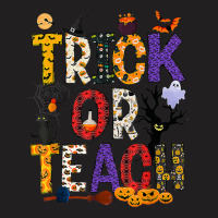 Retro Trick Or Teach Teacher Halloween Costume Men Women T-shirt | Artistshot