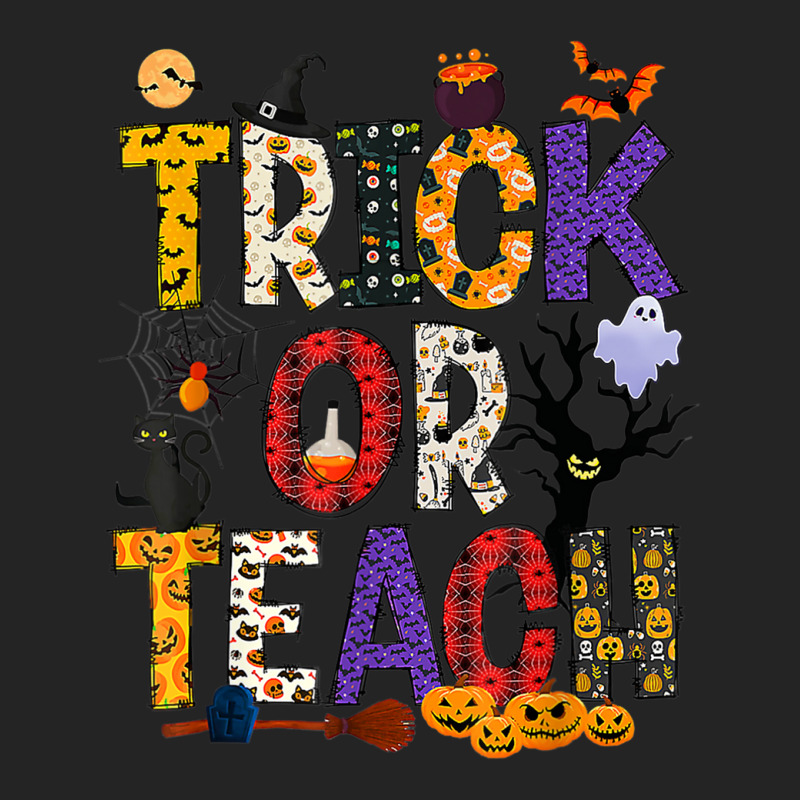 Retro Trick Or Teach Teacher Halloween Costume Men Women 3/4 Sleeve Shirt | Artistshot