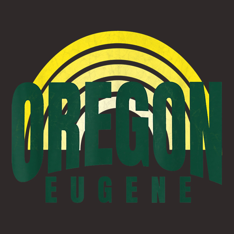 Groovy Eugene Green Yellow Old School Striped Eugene Oregon T Shirt Racerback Tank by corrinwpxbilal | Artistshot