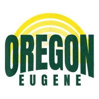 Groovy Eugene Green Yellow Old School Striped Eugene Oregon T Shirt Youth Zipper Hoodie | Artistshot