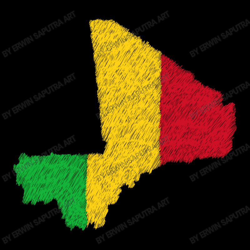 Mali Map Flag Drawing Line Art Youth Jogger | Artistshot