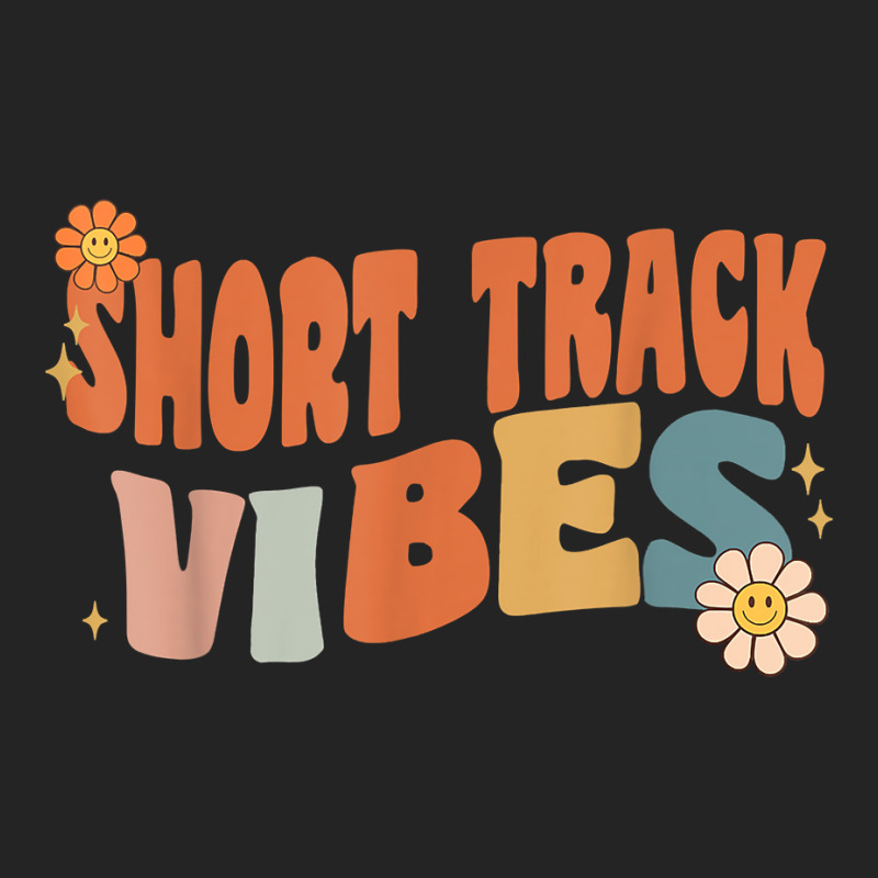 Groovy Short Track Vibes Costume Happy Teachers School Retro T Shirt 3/4 Sleeve Shirt | Artistshot