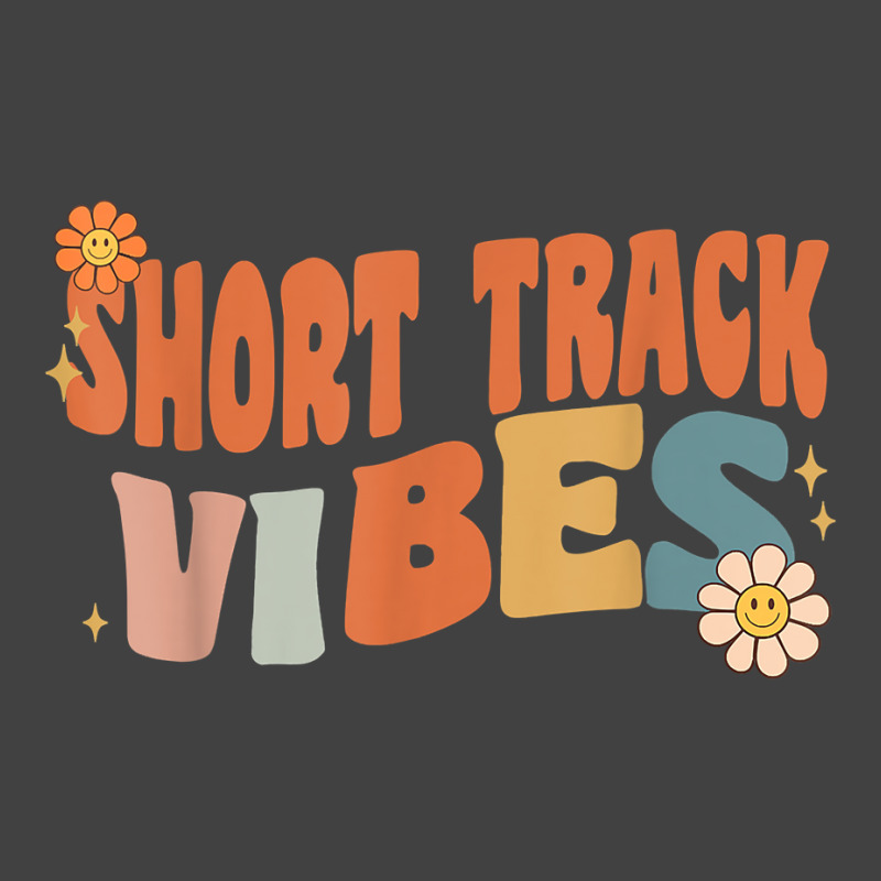 Groovy Short Track Vibes Costume Happy Teachers School Retro T Shirt Vintage T-shirt | Artistshot