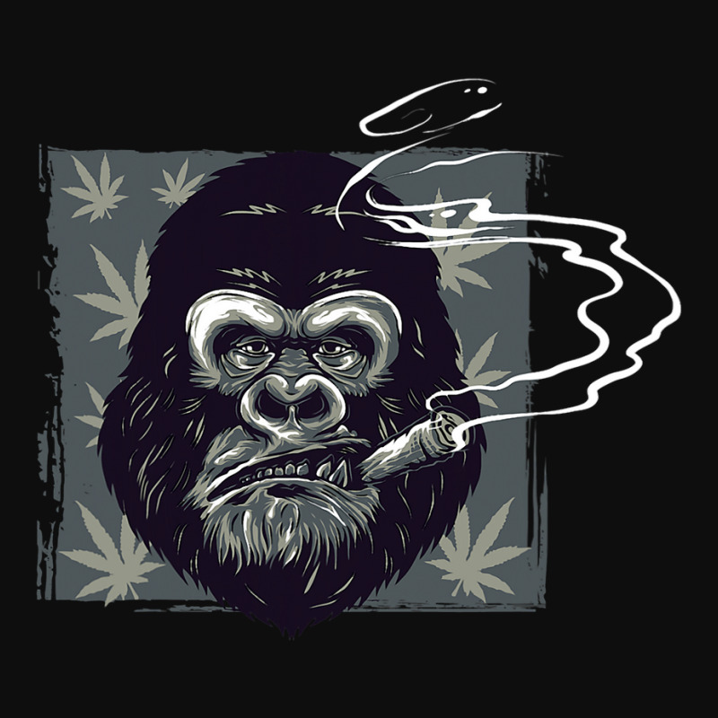 Smoking Angry Monkey Crop Top by AURRADILLARD | Artistshot