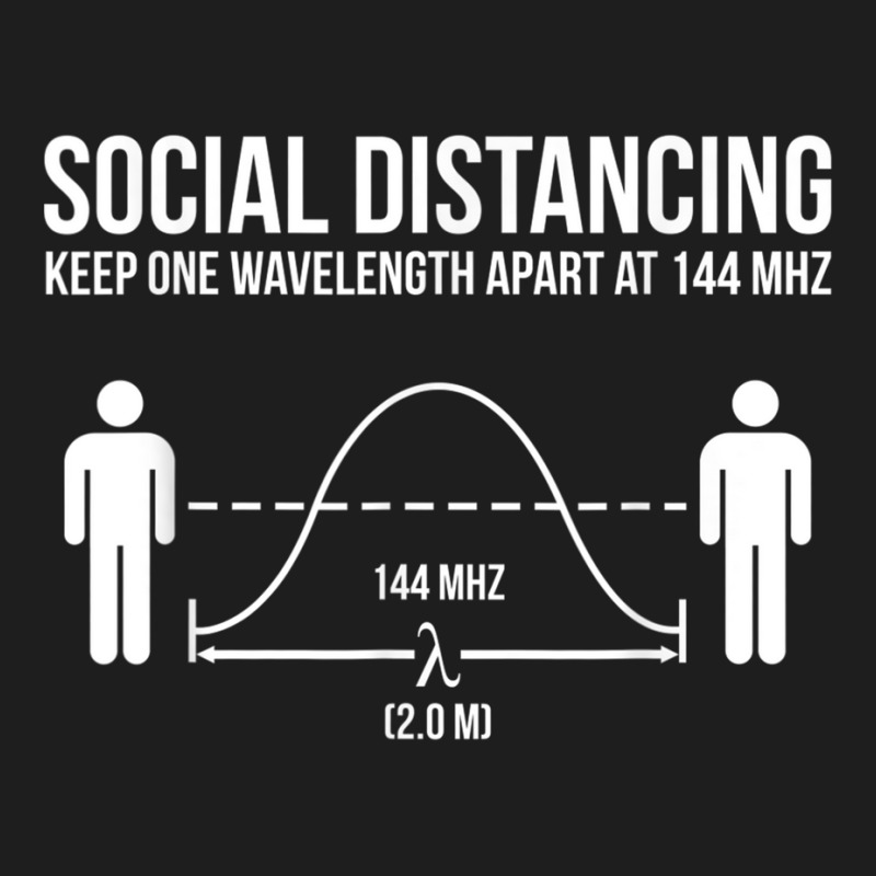 Amateur Radio Ham Funny Social Distancing Classic T-shirt by JoshuaDavidRocoe | Artistshot