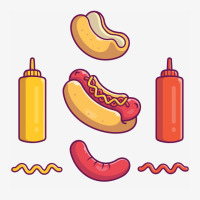 Hotdog Ingredient Elements Ladies Fitted T-shirt | Artistshot
