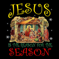 Jesus Christmas Nativity Jesus Is The Reason For The Season Manger 442 Maternity Scoop Neck T-shirt | Artistshot