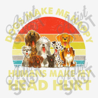 Dogs Make Me Happy Humans Make My Head Hurt Retro Vintage Youth 3/4 Sleeve | Artistshot