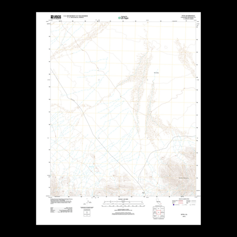 Usgs Topo Map California Ca Styx 20120319 Tm Geo 1 Long Sleeve Shirts | Artistshot