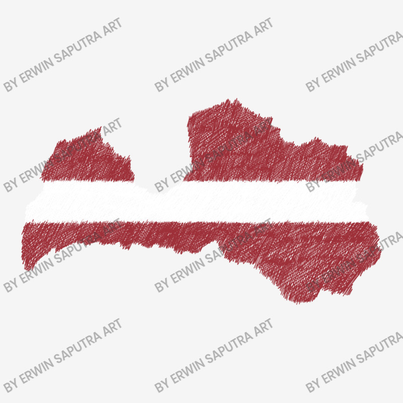 Latvia Map Flag Drawing Line Art Magic Mug | Artistshot