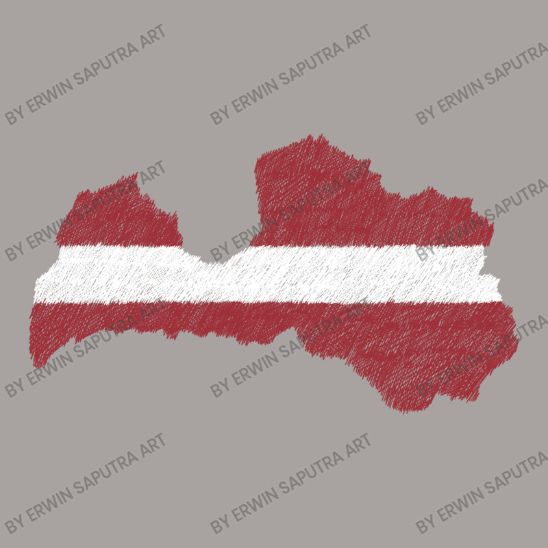 Latvia Map Flag Drawing Line Art Racerback Tank by Erwin Saputra Art | Artistshot