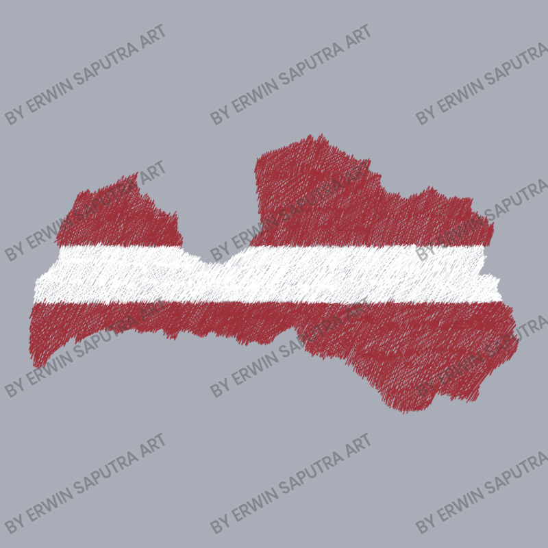 Latvia Map Flag Drawing Line Art Tank Dress by Erwin Saputra Art | Artistshot