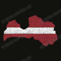 Latvia Map Flag Drawing Line Art Scorecard Crop Tee | Artistshot