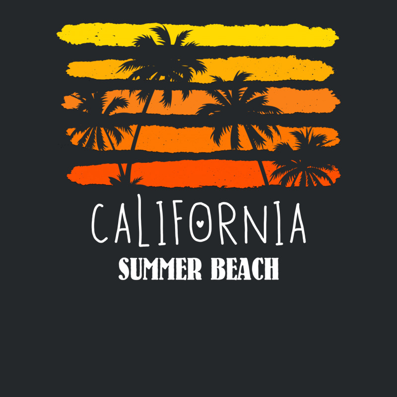 California Summer Beach For Dark Crewneck Sweatshirt | Artistshot