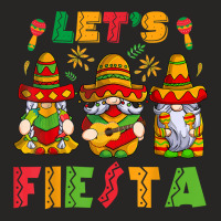 Let's Fiesta Cinco De Mayo Latin Gnomes Mexican Party Poncho T Shirt Ladies Fitted T-shirt | Artistshot