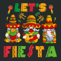 Let's Fiesta Cinco De Mayo Latin Gnomes Mexican Party Poncho T Shirt Women's Triblend Scoop T-shirt | Artistshot