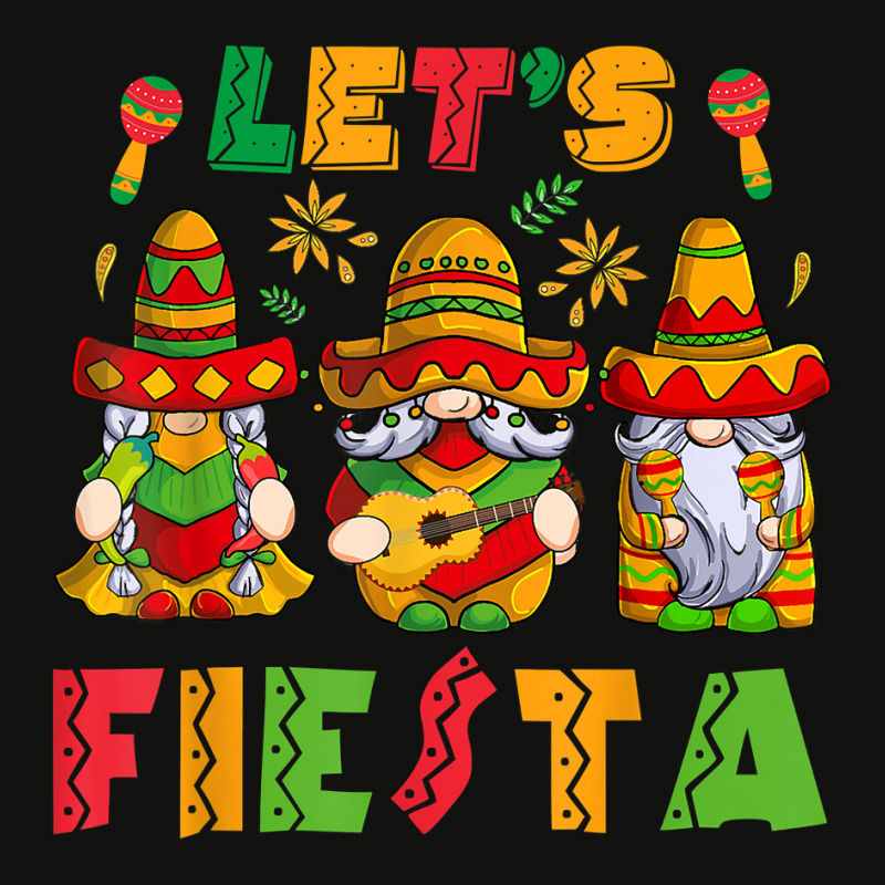 Let's Fiesta Cinco De Mayo Latin Gnomes Mexican Party Poncho T Shirt Scorecard Crop Tee by wiltoban | Artistshot