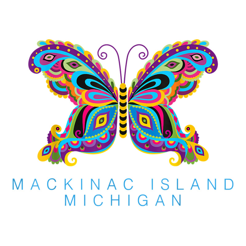 Mackinac Island Michigan Souvenir Butterfly Graphic T Shirt Youth Tee | Artistshot