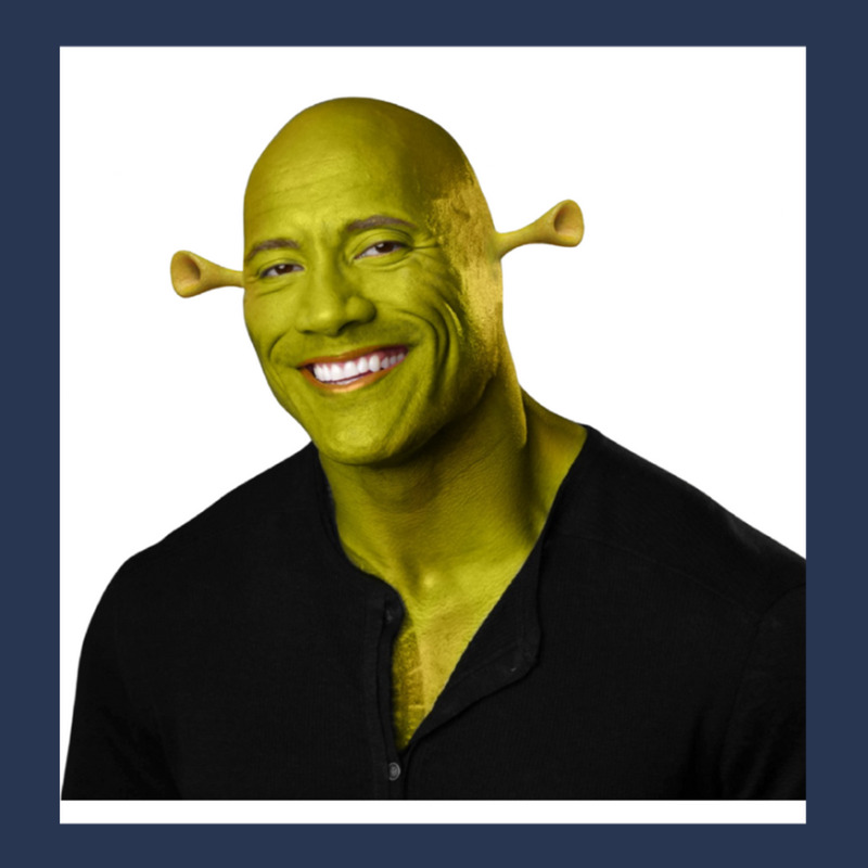 Shrek - Dwayne The Rock Johnson - Work Of Art 1.png Ladies Denim Jacket by PamzieAdams | Artistshot