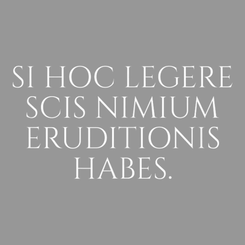 Si Hoc Legere Scis Nimium Eruditionis Habes   Latin Language T Shirt Women's V-Neck T-Shirt by matheeishilo | Artistshot