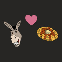 Donkey Loves Waffles Ladies Fitted T-shirt | Artistshot