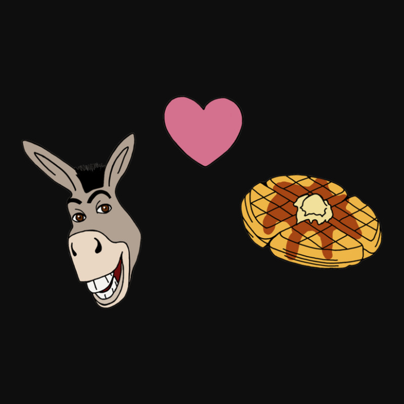 Donkey Loves Waffles Crop Top by JimmyChandler | Artistshot